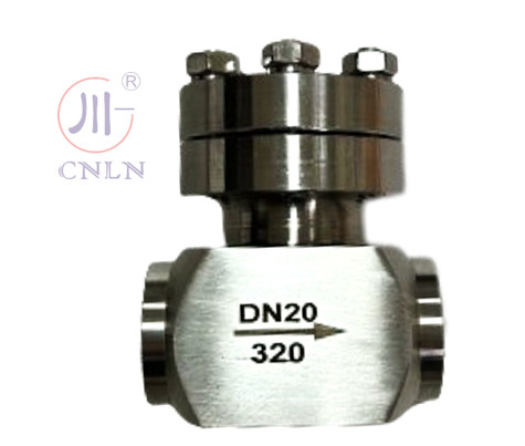 SS304/316 วาล์วตรวจสอบ Cryogenic ความดันสูง DN20 สําหรับ LNG/LOX/LN2/LAR/LCO2