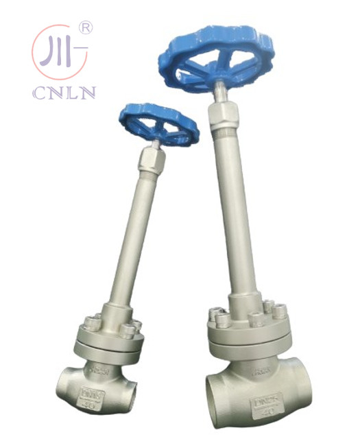 CF3/CF8 วาล์วกลมไครโอเจนจากเหล็กดัดเหล็ก DN25/DN15 สําหรับ LNG/LOX/LN2/LAR/LCO2