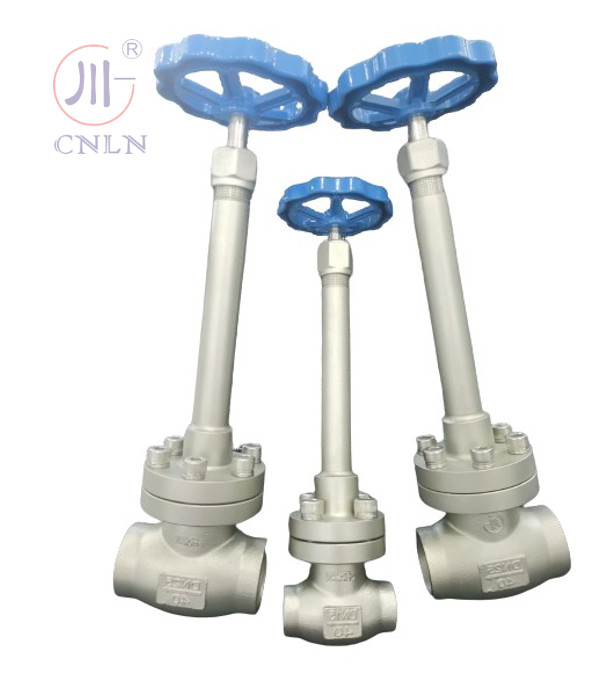 CF3/CF8 วาล์วกลมไครโอเจนิกมือ DN25/DN15 สําหรับ LNG/LOX/LN2/LAR/LCO2