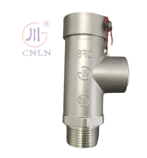 วาล์วความปลอดภัยระดับล่างระดับความเย็น DN15 PN40 SS304/316 สําหรับถัง/สกิ๊ด/รถยนต์ติด