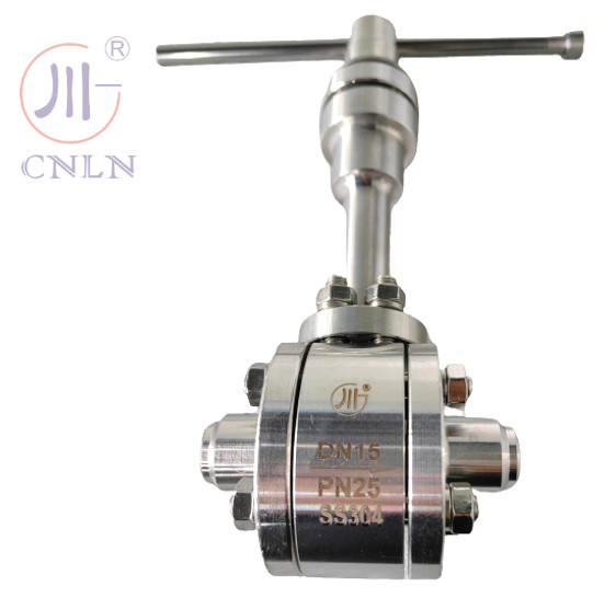 คุณภาพสูงมือ Socket weld SS304 หรือ Ss316 ปรับปรุงความดัน Cryogenic บอลวาล์ว