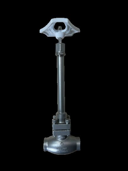 PTFE Seal Cryogenic Globe Valve ความดันสูงสุด 5.0Mpa และระยะอุณหภูมิ -196°C ถึง +80°C สําหรับการใช้งาน LNG LOX LIN LAR