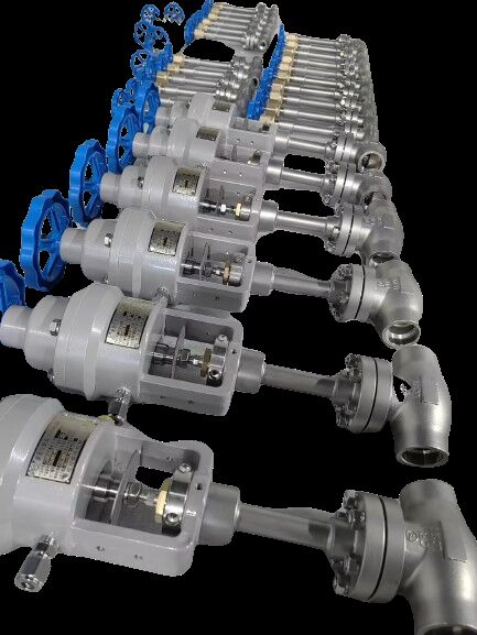 สแตนเลส 304/316 วาล์วกลอบไครโอเจนิก ระยะอุณหภูมิ -196 ถึง + 80 °C และความดันสูงสุด 5.0Mpa