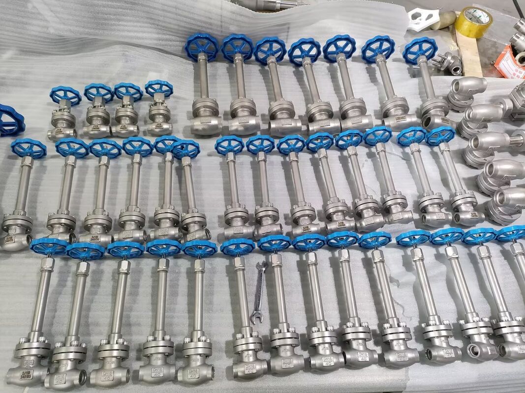 วาล์วลูกโลกสำหรับงานเย็นจัดสแตนเลสสตีล 304/316 พร้อมแรงดันสูงสุด 5.0Mpa และช่วงอุณหภูมิ -196°C ถึง +80°C