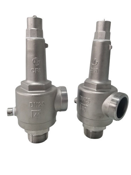 DN25 Spring Direct Acting Full Open Cryogenic Safety Valve -196 ~ + 80 °C สําหรับ LNG/LOX/LN2/LAR/LCO2
